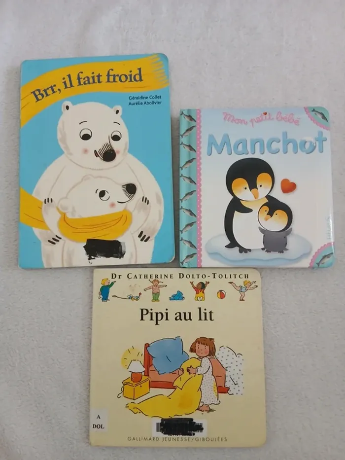Lot de 3 livres bébé