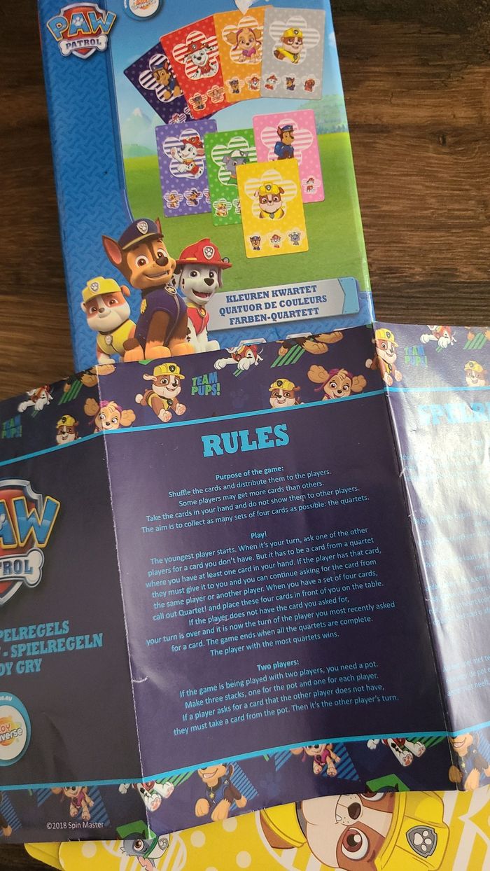 Jeu des 7 Familles Pat Patrouille Bleu - photo numéro 3