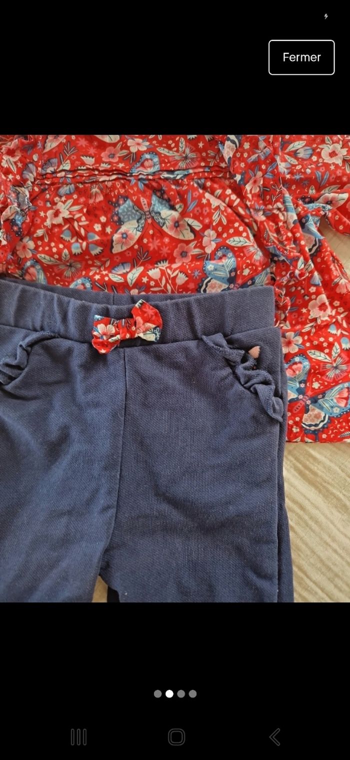 Ensemble pantalon et blouse Sergent Major taille 6 mois - photo numéro 2