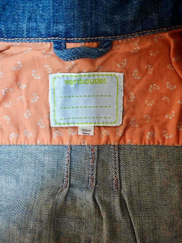 Veste en jean Vertbaudet fille 4 ans - photo numéro 6