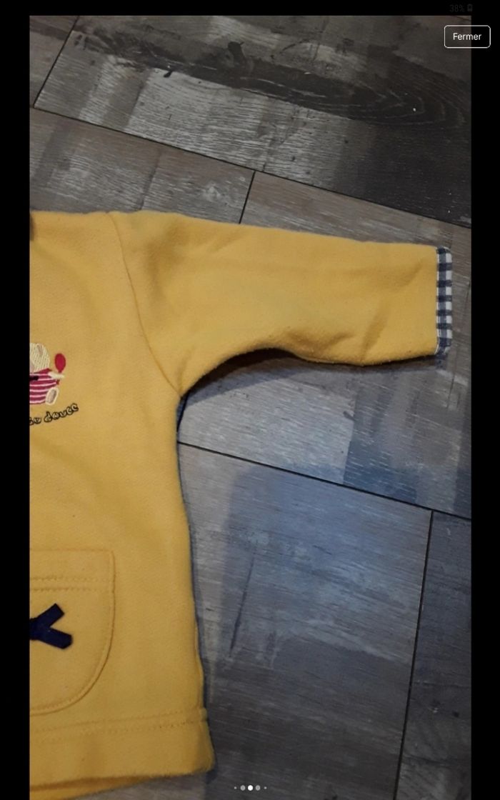Gilet jaune et col vichy - photo numéro 4