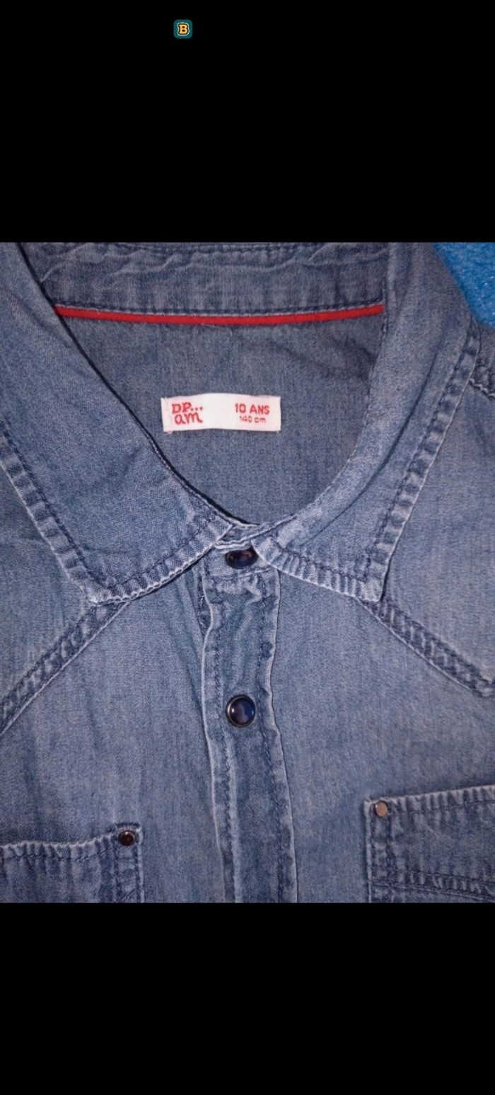 Veste en jean 10 ans DPAM - photo numéro 3