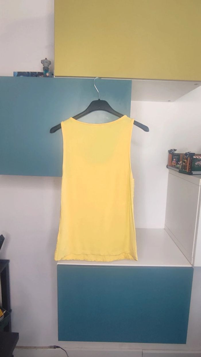 Débardeur Amisu jaune en dentelle, Taille M - photo numéro 2