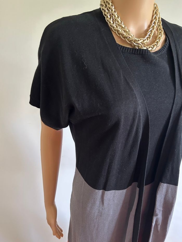 Robe pull avec cardigan à manches courtes 123 taille 38/40 TBE - photo numéro 4
