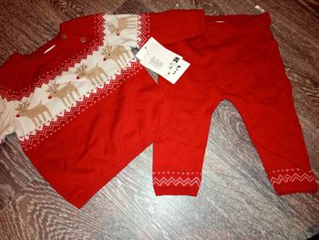 Ensemble noel rouge c&a