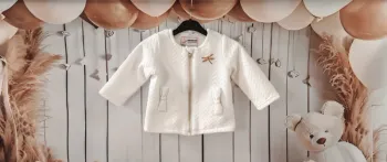 Veste bébé Orchestra blanche 6 mois  Fille