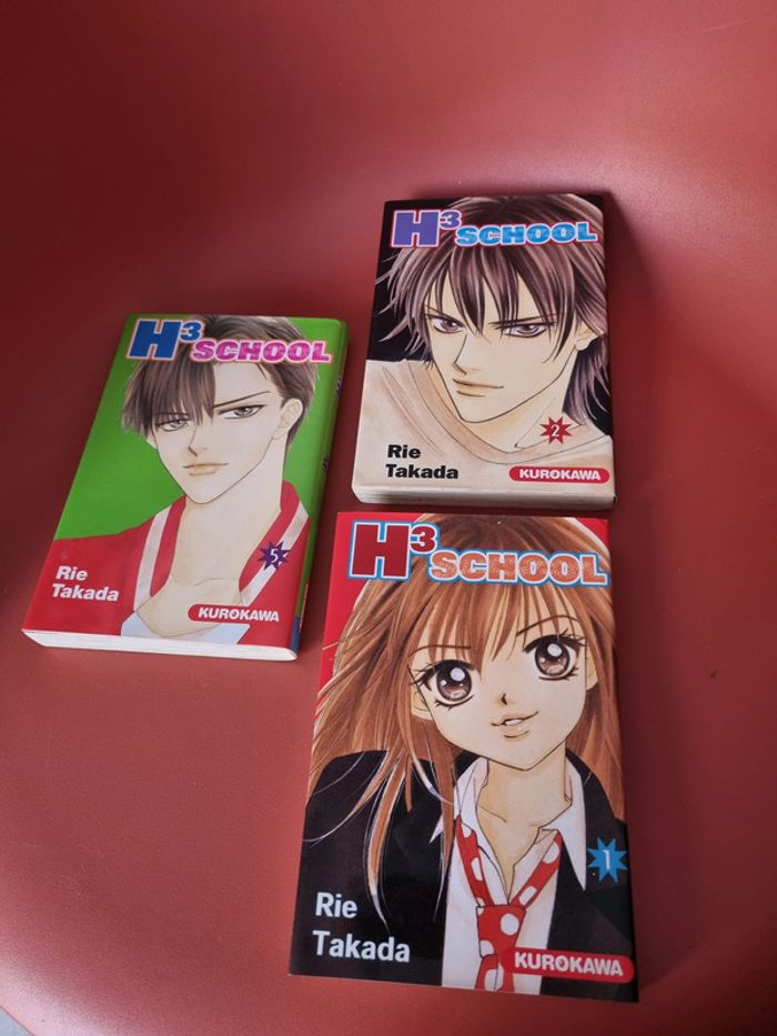 lot de 3 mangas H3 school tome 1, 2 et 5