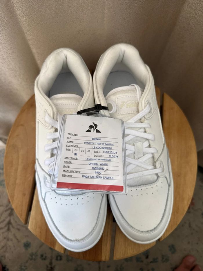 Baskets Le Coq Sportif blanches neuves – Taille 38 - photo numéro 6