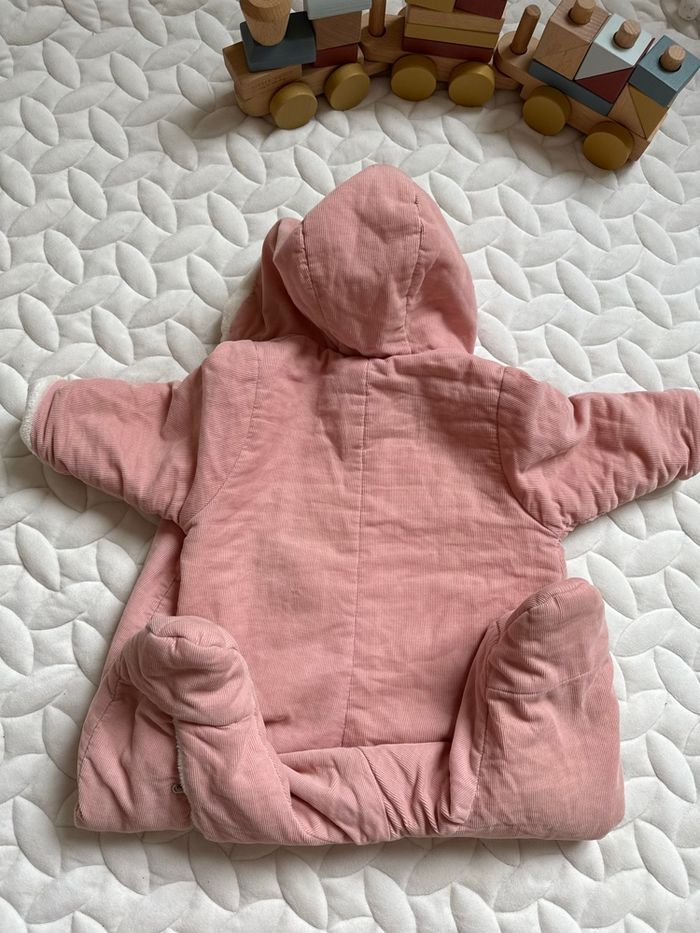 Combinaison pilote en velours côtelé vieux rose rare– 6 mois – Tartine et Chocolat - photo numéro 4
