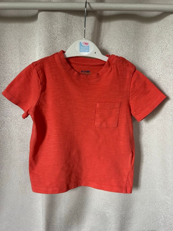 T-shirt saumon 24 mois 86 cm Kiabi - photo numéro 1