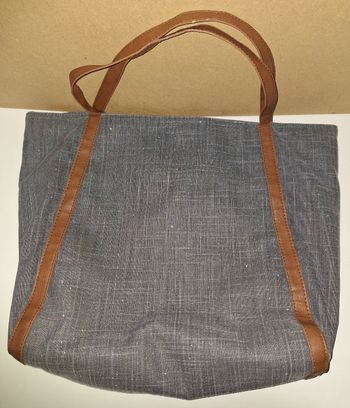 Sac fourre-tout en jean brillant grande contenance