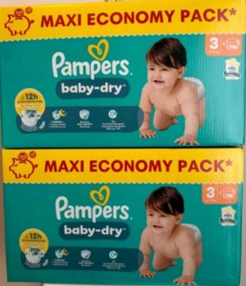 Couches pampers baby dry T3