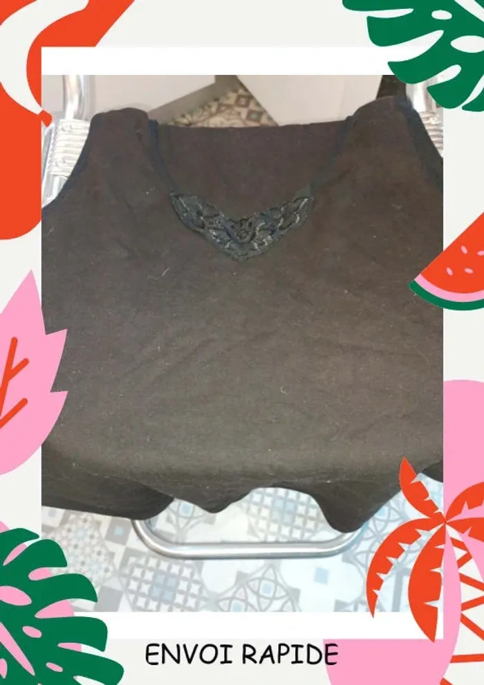 Lot de 2 jolie tricot de corps femme mode débardeur - photo numéro 5