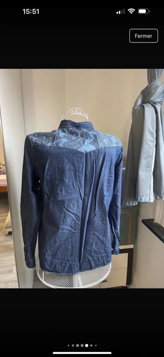 Chemise en jeans femme Kooples - photo numéro 8