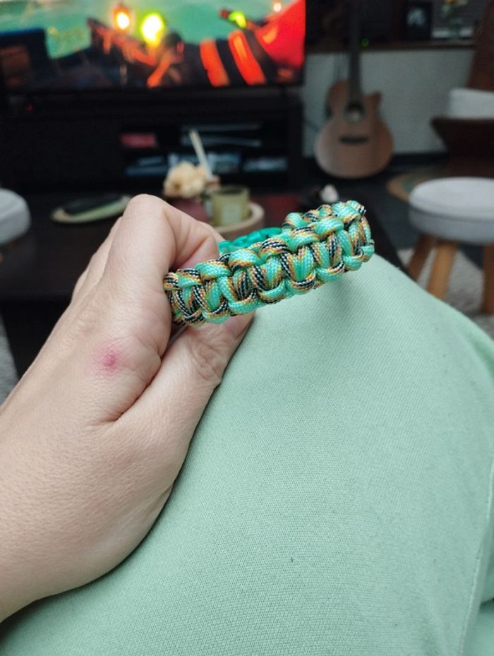 Bracelet en paracorde fait main femme - photo numéro 5