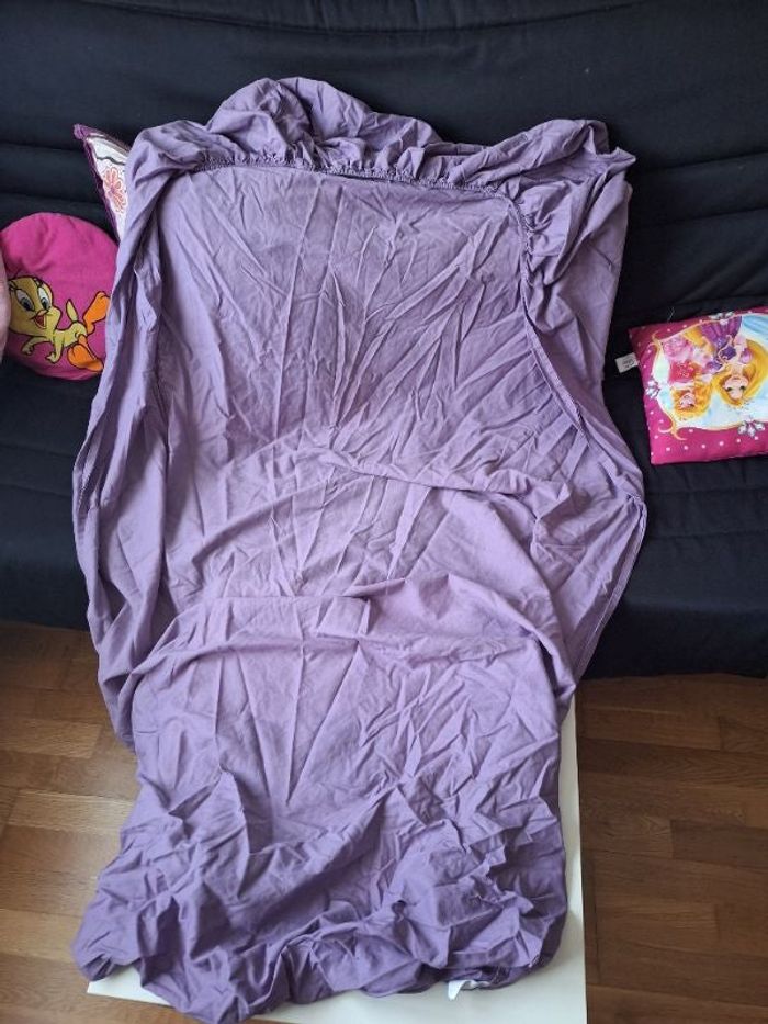 Drap housse en coton