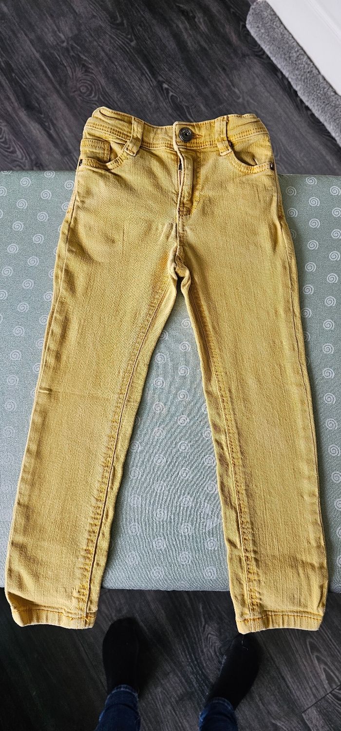 Pantalon Jean garçon jaune 3 ans 98 cm