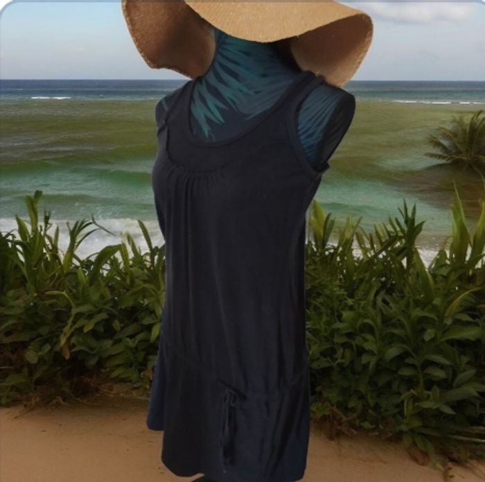 Robe été plage noir S