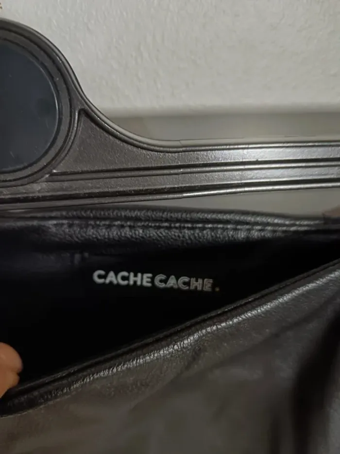 C15 jupe simili noir Cache cache 38 - photo numéro 3