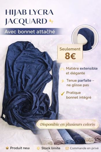 Hijab foulard bonnet