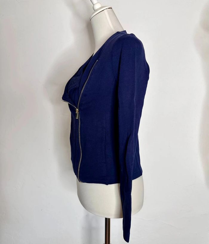 Veste coupe perfecto Marie Sixtine bleu marine taille 34 - photo numéro 3