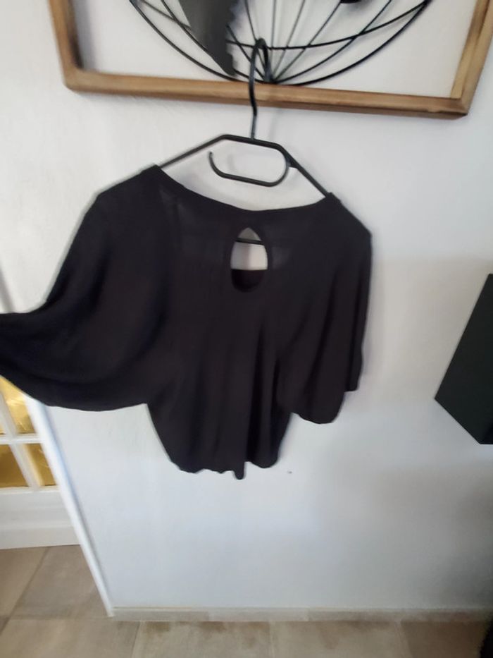 Pull léger court manches chauve souris - photo numéro 3