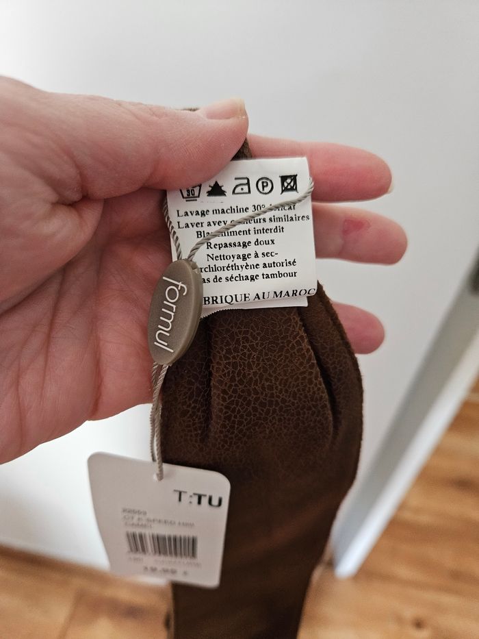 Ceinture chocolat à nouer Formul taille unique - photo numéro 4