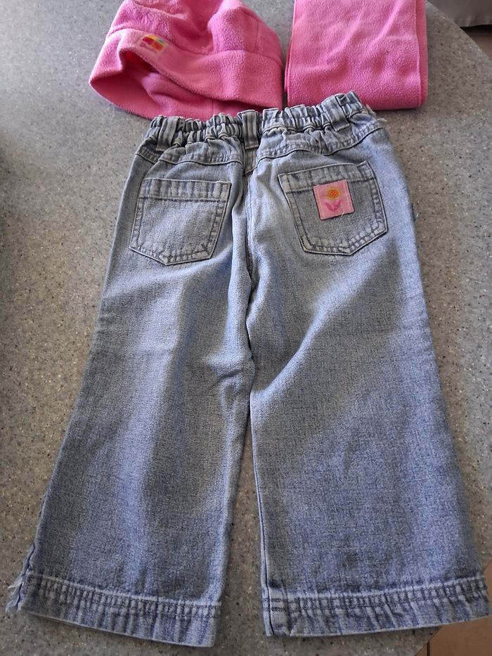Ensemble " barbie " jean + écharpe + bonnet " t- 5 ans" - photo numéro 2