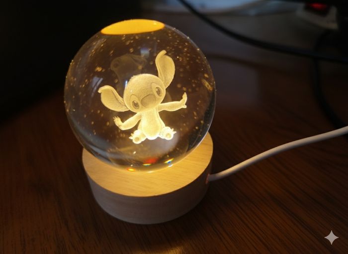 Boule de cristal Stitch, et son bloc
