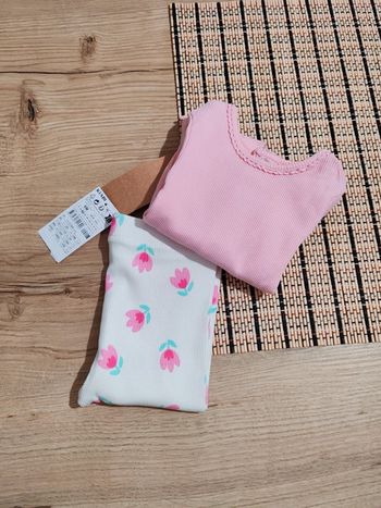Ensemble bébé fille leggings a motifs et t shirt6 mois kiabi
