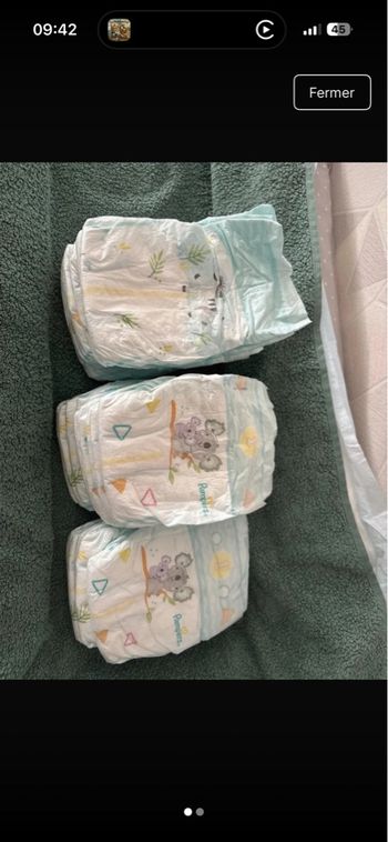 Couches Pampers et les petits culottés en taille 1