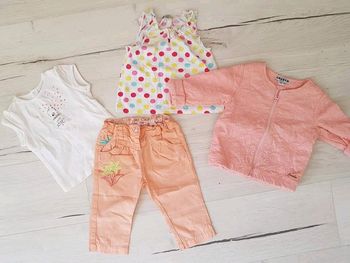 Ensemble 4 pièces fille 12 mois dpam creeks jean bourget