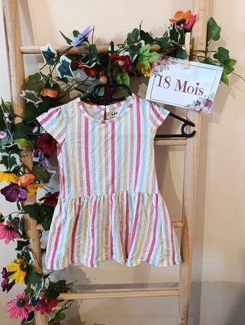 Robe rayée 18mois LH