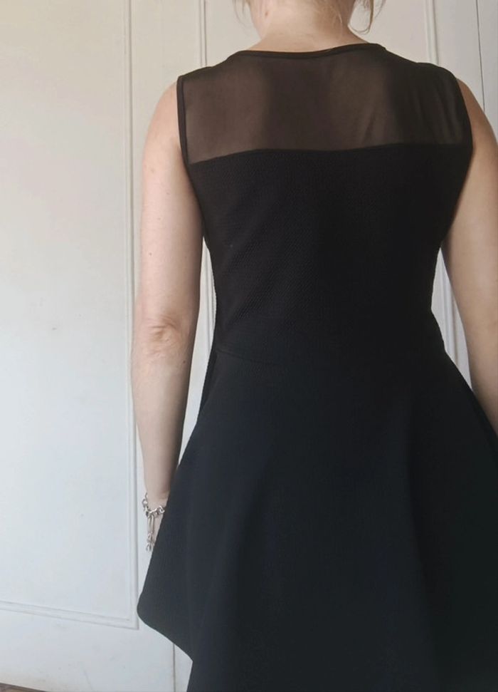 haut top femme cintrée evasé débardeur de soirée chic y2kt m 38 l 40 noir et doré - photo numéro 7