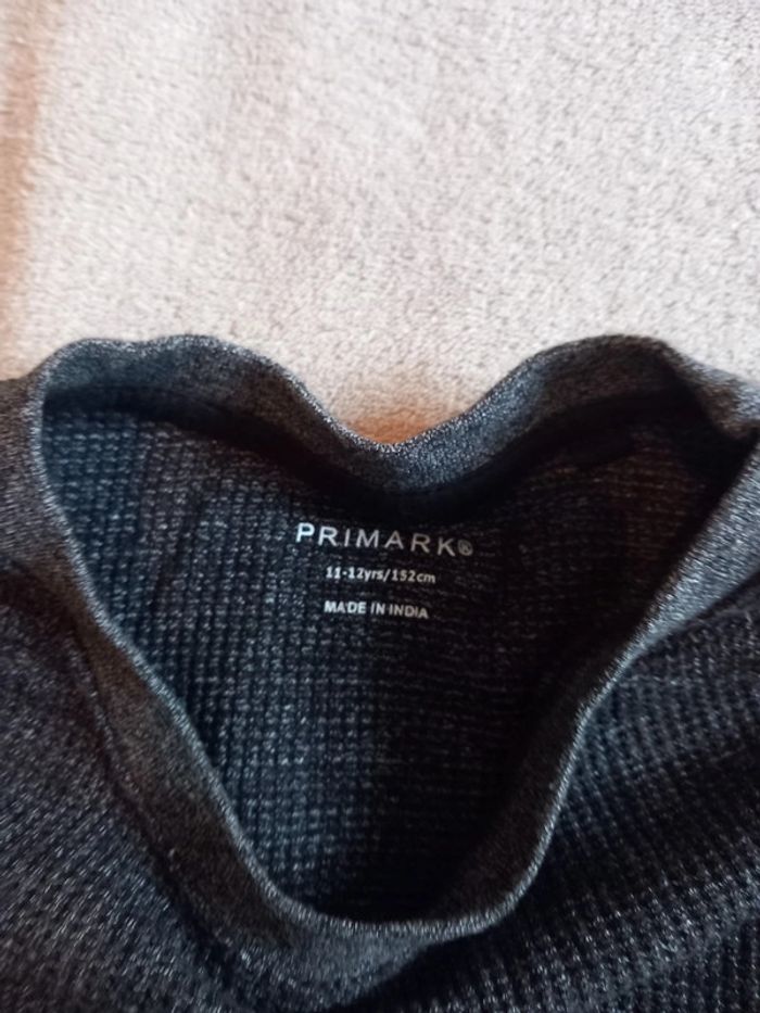 Pull Gris Noir Taille 12 ans - photo numéro 2