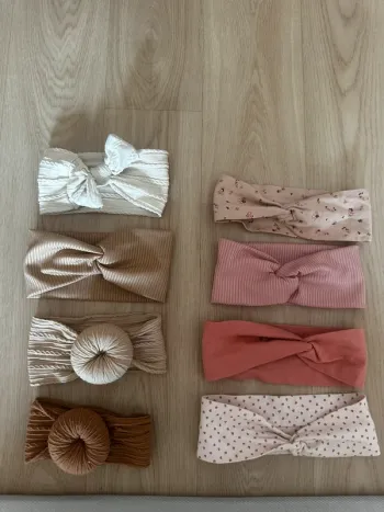 Lot head bands bébé x8