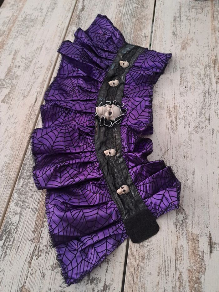 Ceinture pailletée araignée tête de mort - photo numéro 5