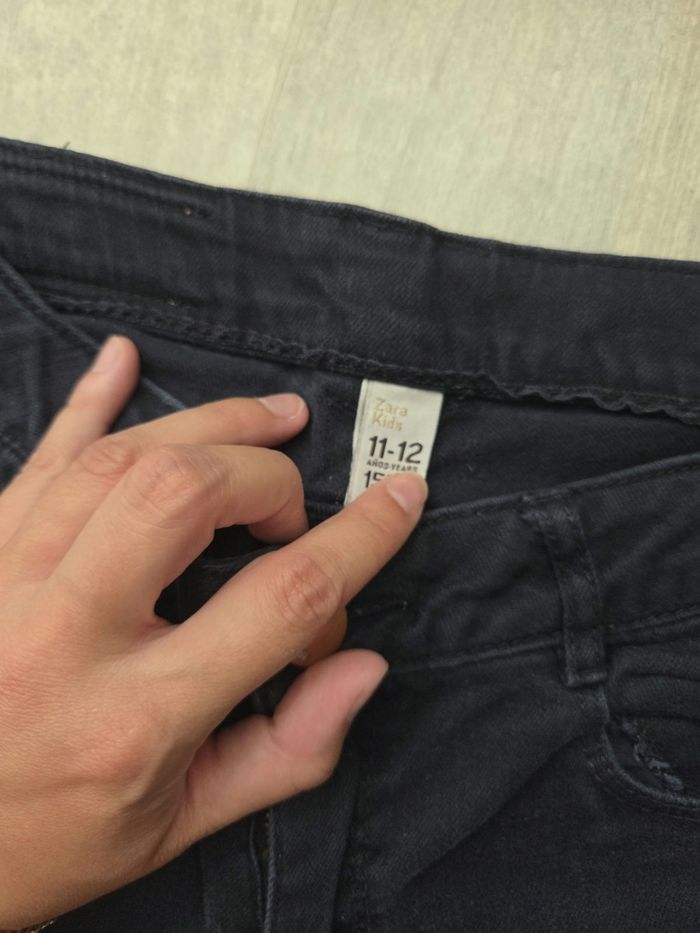 Pantalon bleu marine - Zara - taille 11/12 ans - photo numéro 3