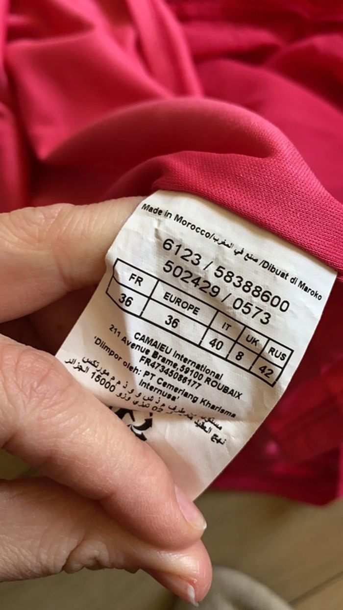 Robe rose fushia fluide - photo numéro 5
