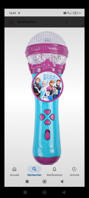 Micro enfant la reine des neiges