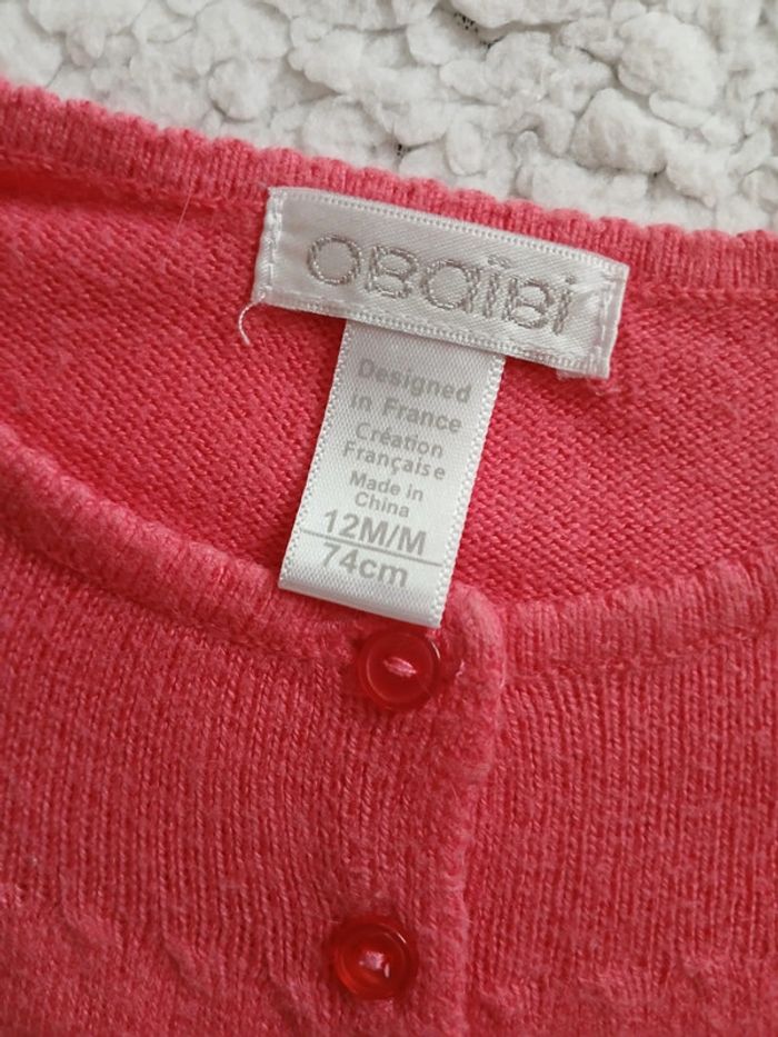 Gilet fille taille 12 mois - photo numéro 3