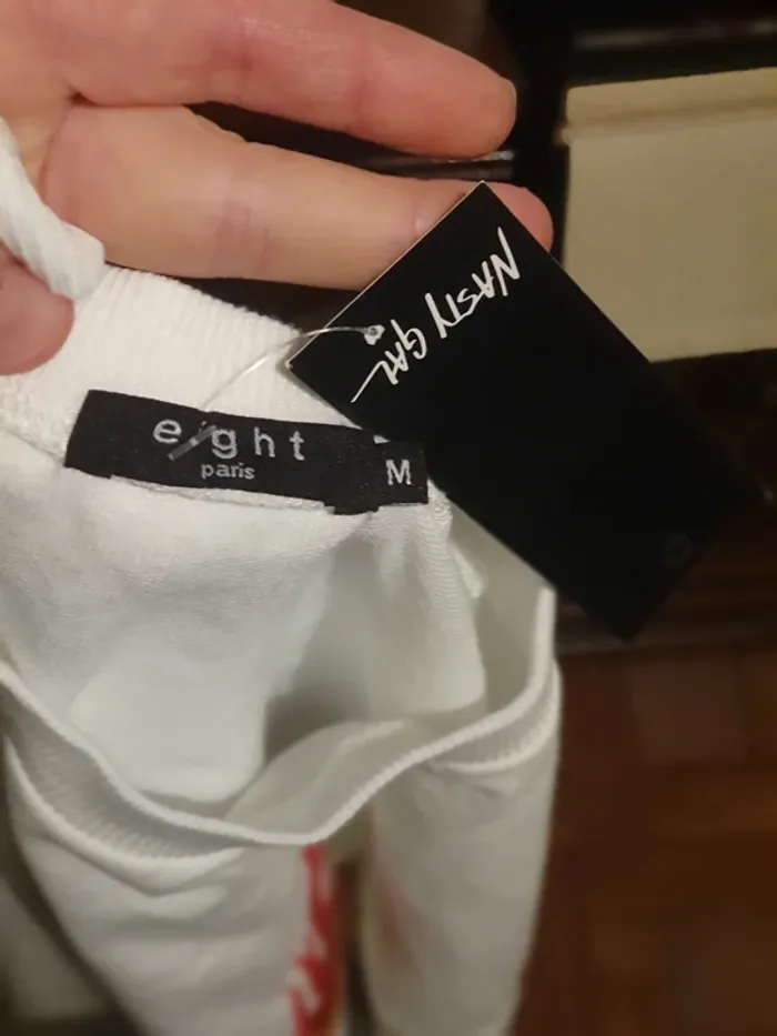 Pulls blanc neuf avec étiquettes @ - photo numéro 2