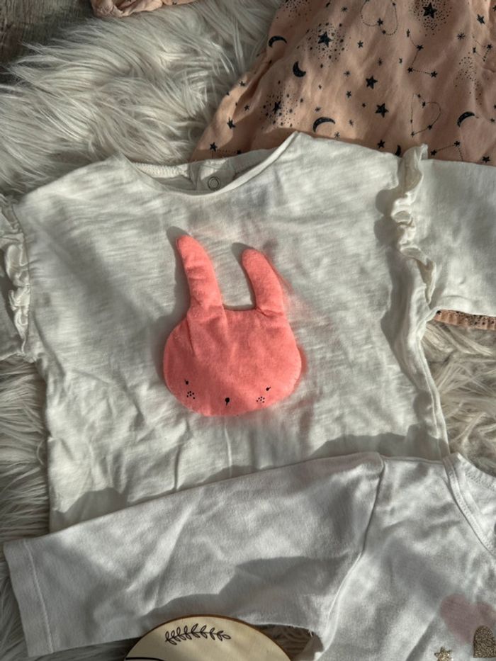 Lot de tee shirt bébé fille - photo numéro 5