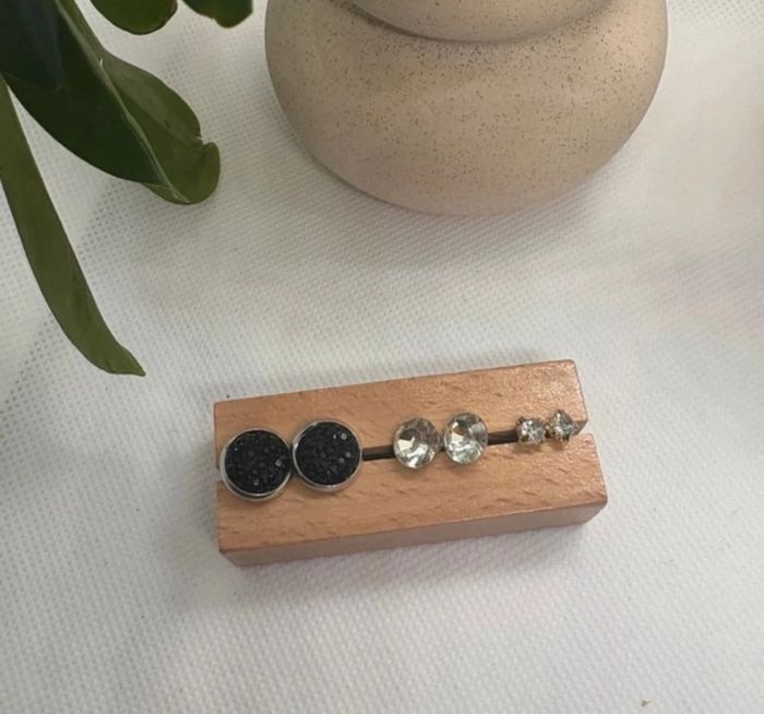 Lot de 3 paires de boucles d'oreilles - photo numéro 3