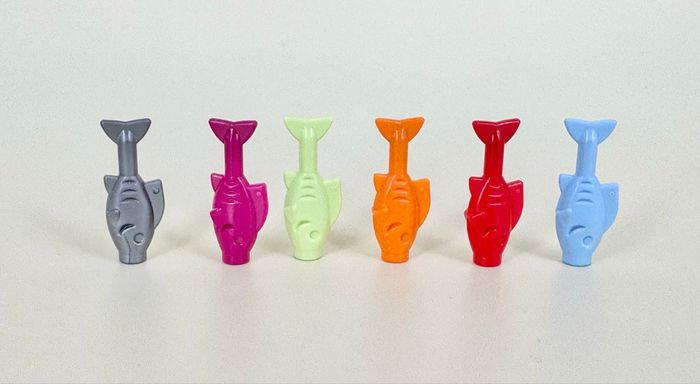 Lego Animaux City : Lot de poissons couleurs variées - NEUF - photo numéro 4