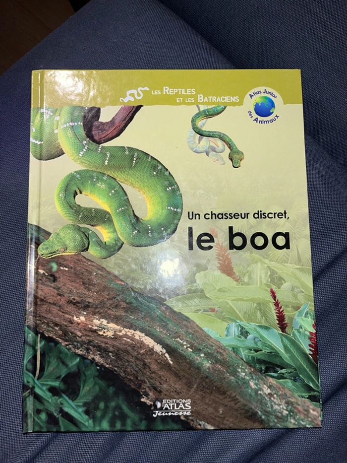 Livre pour enfants sur les animaux le boa