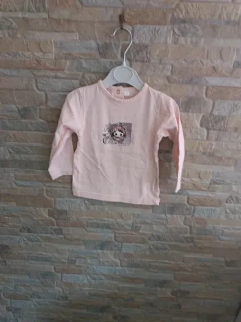 T-shirt rose Lily Cutie 18M