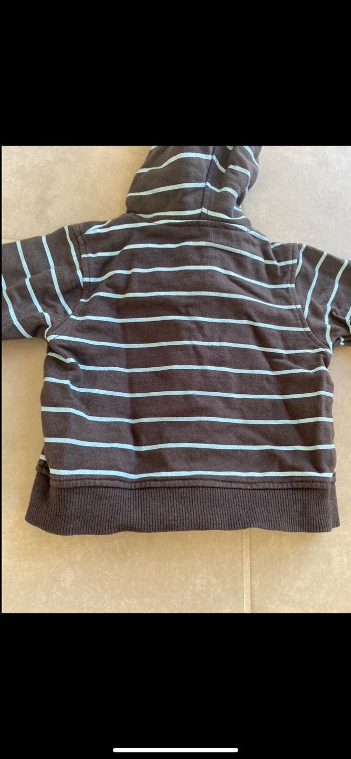 Gilet à capuche zippé 1 mois - photo numéro 10