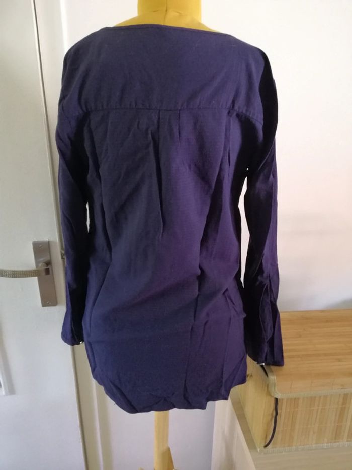 Blouse etam bleu marine - photo numéro 2