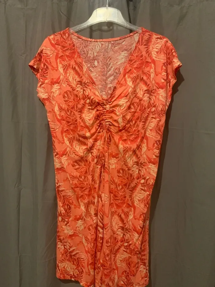 robe midi à motifs